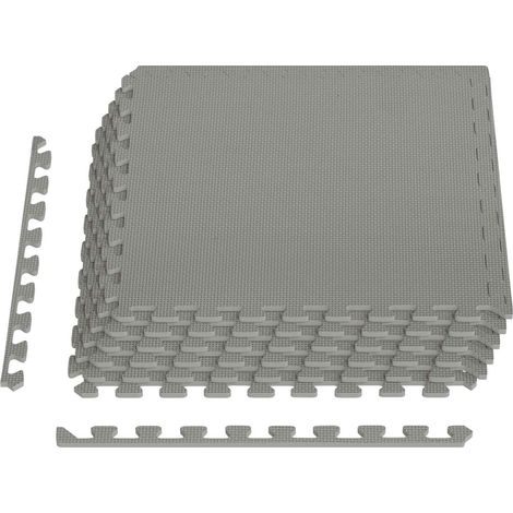 Tapete para piscina 6 pcs Gris 2,16 m² Espuma EVA vidaXL