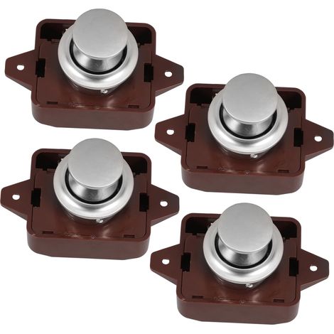 Ensemble de 4 verrous pour camping, car avec loquet à bouton, coffre (1/5)