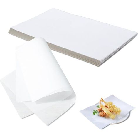 500 Feuilles de Papier Cuisson Antiadhésif 20x30 cm – Papier Sulfurisé Résistant à la Graisse et à l'Eau pour Four, Barbecue, Hamburgers et Emballage Alimentaire (1/4)