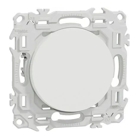 Wechselschalter oder Drucktaster mit Haken Odace 10AX Kreideweiß - SCHNEIDER - S925204 (1/2)