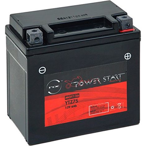 NX – Batterie moto étanche Gel 12V 6Ah – Technologie avancée pour performance durable – CCA 130A – Dimensions 113x70x105mm - FTZ7S