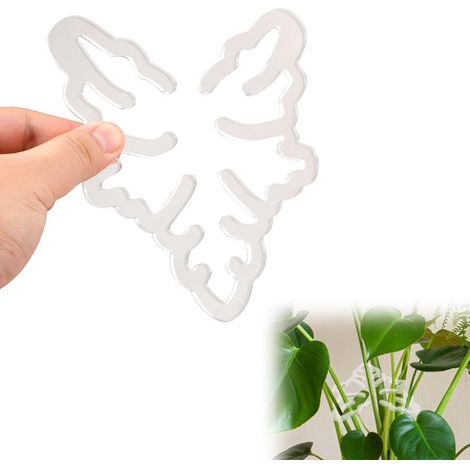 Sanneau Tige Support Plantes, Acrylique Support Tige Plantes Interieur Support pour Plantes à Feuilles Piquets pour Plantes d'Intérieur et d'Extérieur,Transparent (1/5)