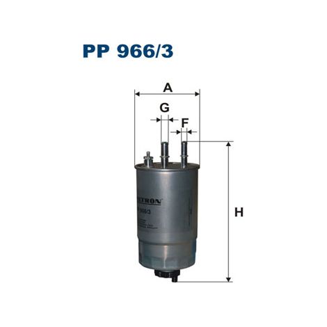Filtro de combustible PP966/3 filtron