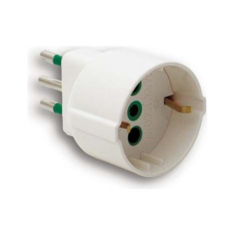 ADATTATORE 10A-SCHUKO FME - BIANCO 2P+T 10A- 5 pezzi
