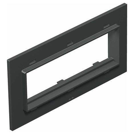 OBO Bettermann Piastra di copertura 3f Modulo 45 per T4L/T8NL Poliammide nero grafite RAL 9011, 7408452