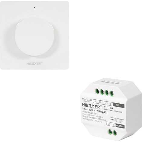 Regulador LED TRIAC + Mando RF Monocolor MiBoxer  CR2032 (1/5)