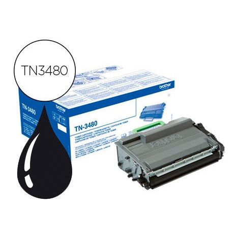 Brother TN-3480 cartucho de tóner 1 pieza(s) Original Negro