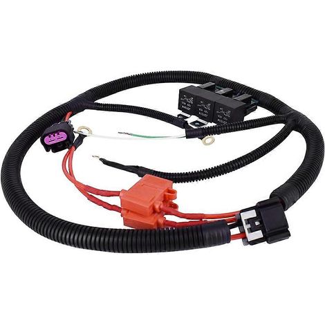 Faisceau de câblage de mise à niveau pour double ventilateur avec commande ECU électrique pour Chevrolet GMC Silverado Tahoe Sierra 7L5533A226T (1/5)
