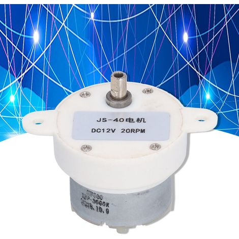 JS-40 Gleichstrom-Getriebemotor, 12 V Gleichstrom, 20 U/min (1/5)