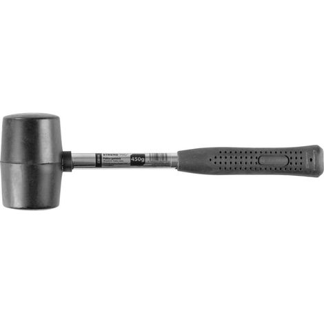 Hammer Strend Pro HM213 450 g, Gummihammer, BlackHead, Metallgriff, Stiellänge 300mm