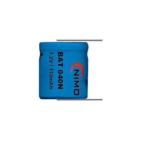 Batteria BAT040N 1/3AAA 1,2V 300mA con morsetti