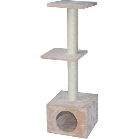 TrendLine Kratzbaum Felino 37 x 37 cm beige Katzenkratzbaum Katzenbaum Sisal