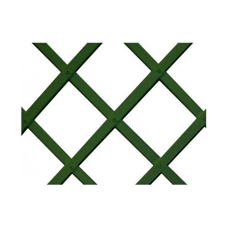 Trelliflex celosia de plastico 0,5x1,5m color verde perfil de listones 22x6mm nortene