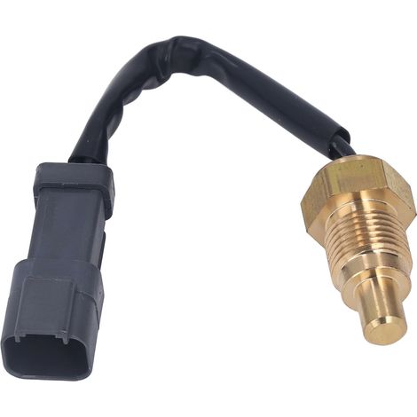 2Pin Sonde de Température d'Eau pour Excavateur CAT 320C, Laiton Haute Précision Robuste Capteur Température Liquide (1/5)