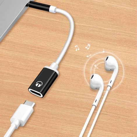USB-C-Kopfhöreradapter, USB-C-Aux-Audio-Dongle-Kabel, USB-C-Kopfhörer (weiblich, flacher Stecker), USB-C-Konverter-Kopfhöreradapter, 3,5-mm-Klinkenstecker auf USB-C-Kopfhöreradapter (1/5)