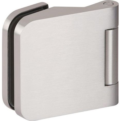 Bisagra  para  puerta  de  cristal  6325-20  LM  color  acero  inoxidable  redonda  para  3  piezas  HERMAT