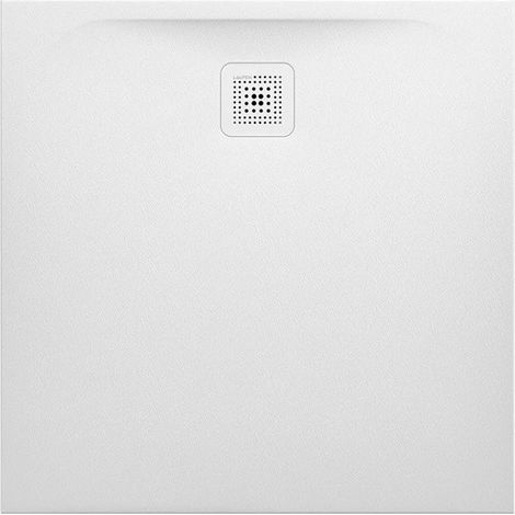 Receveur de douche carré LAUFEN PRO, écoulement latéral 900 x 900 x 30 mm, gris clair LAUFEN