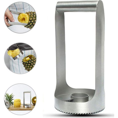 Coupe-pommes et vide-pommes 304 inox, éplucheur ergonomique économique, outil de cuisine tranchant, lot de 2 pièces. (1/5)