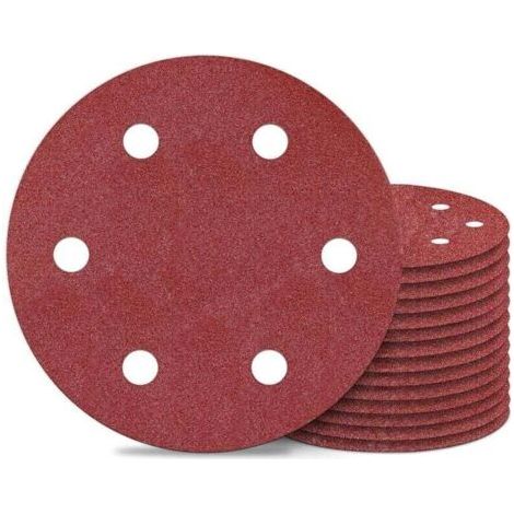 10 Abrasive Discs 225 mm Grit 120 For Long Neck Sanders and Grinders Drywall 6 Holes Round Sanding Paper