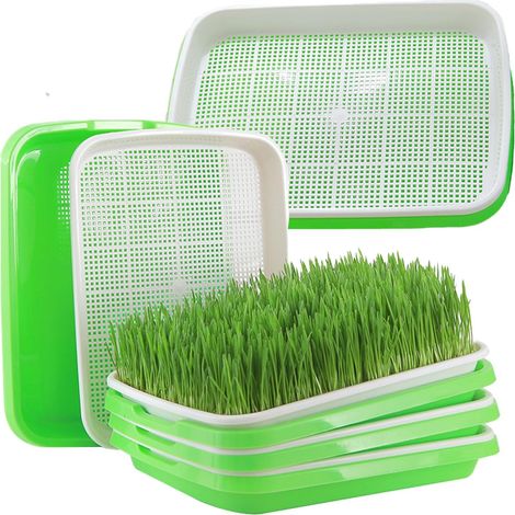 5 Piece Germination Tray, Seed Germination Kit, Reusable Seedling Tray, Seedlings for Planting Beans, Soy Sprouts and Mungo Bean Sprouts (1/5)