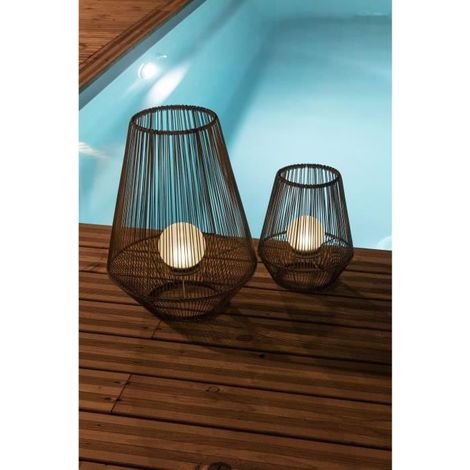 Dekorative Solar-Laterne Kugelform - GALIX - H30 - 10 Lumen - 8 Stunden Beleuchtung (1/4)