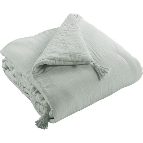 Edredon 150x150 cm gaze de coton eucalyptus 227342738 227342738 227342738 227342738 227342738 (1/2)