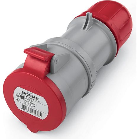 Fiche Industrielle 32A IP54 Optima SCAME    3P + N + TT