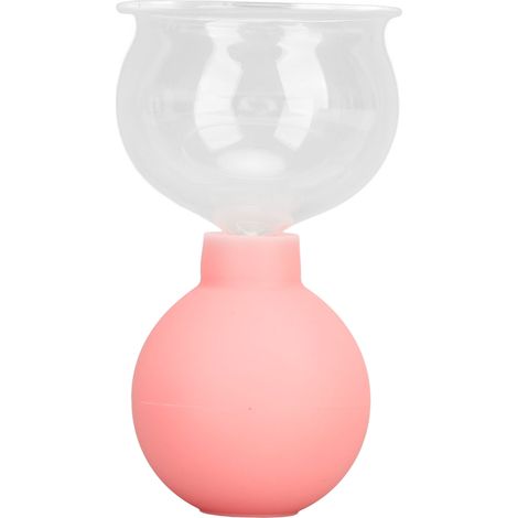 Glas- und Silikonbecher mit Saugnapf für Gesichtsmassage, Schönheitswerkzeug Modell 5 (1/5)