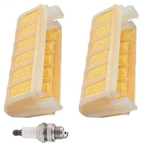 Filtres à air pour tronçonneuses Stihl 021, 023, 025, MS210, MS230, MS250C, MS210C, MS230C et MS 250 230 210, paquet de 2, remplaçant les numéros de pièces 1123 120 1613 et 1123 120 1612. (1/3)