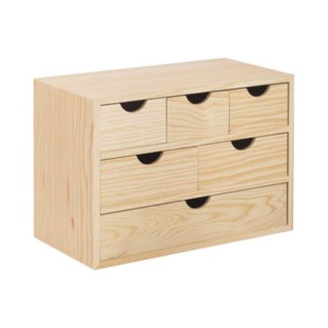 CASSETTIERA MINI 6 CASSETTI 40X20XH28 CM