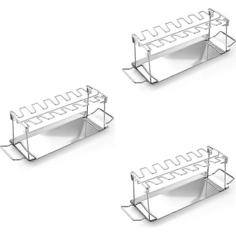 Ailes de poulet, cuisses et barbecue, grille de cuisson, ustensiles de cuisine (1/5)