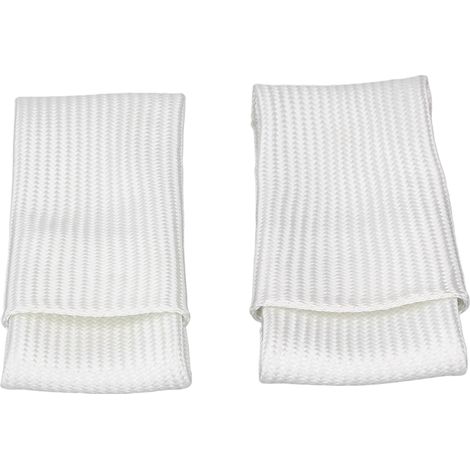 Lot de 2 protège-doigts en fibre de verre, isolation thermique, pour soudage TIG, tailles XL et L, blanc
