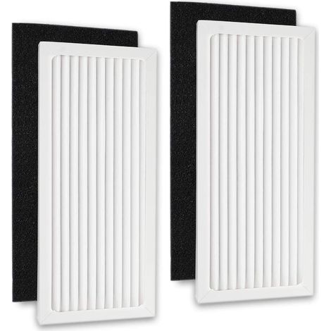 Lntyq Lot de 2 filtres HEPA de rechange 04383 compatibles avec les filtres de purificateur d'air Hamilton Beach 04383, 04384, pièce n° 990051000