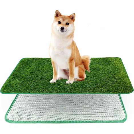 Tapis Pipi Chien - Gazon Artificiel Réutilisable - Drainage Rapide Pour Balcon Et Jardin - Résistant Aux Intempéries - 46x71 Cm (1/5)