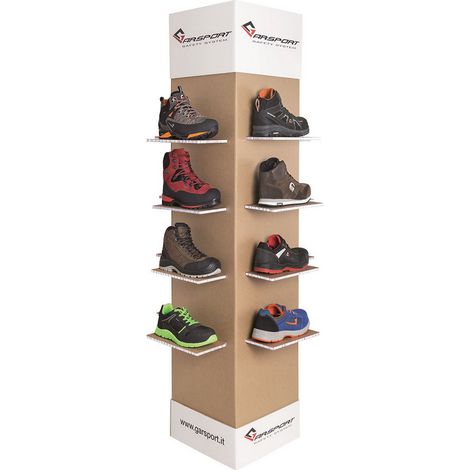 1CF ESPOSITORE PER SCARPE TREKKING fornito vuoto