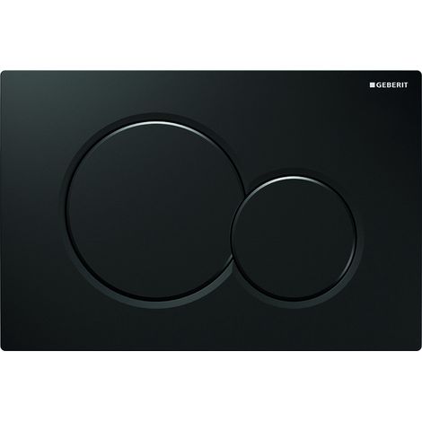 Geberit – Plaque de commande WC – Déclenchement frontal – Tiges à isolation phonique – Longueur 24.6 cm – Largeur 16.4 cm – Finition brillante