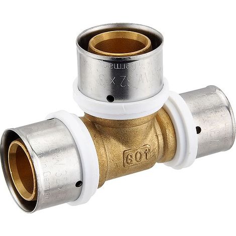 Pressfitting-T-Stück - reduziert - 32 x 3,0 - 32 x 3,0 - 26 x 3,0 mm für MV-Rohr