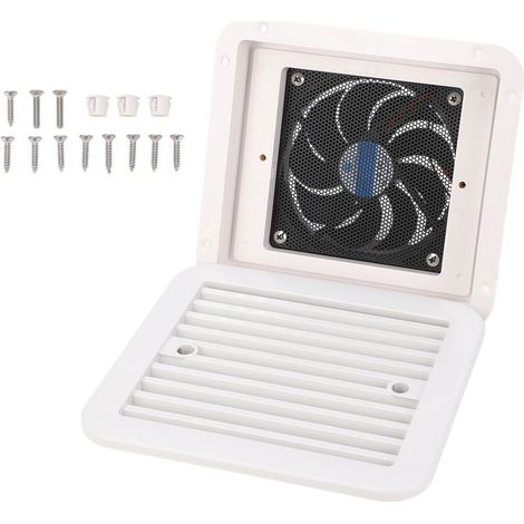 Zoternen 205x185mm 12V Ventilateur de ventilation latérale RV Single Way 3,6 W (1/5)