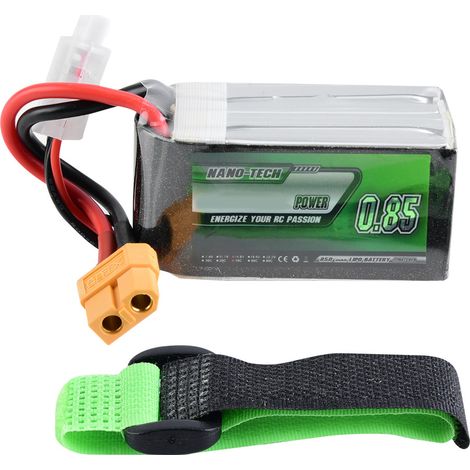 Batterie lithium haute décharge 850mAh 14.8V 45C XT60 pour modèle de bateau (1/5)