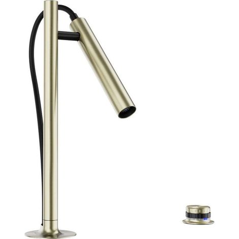 Blanco Luneoo S - Mitigeur électronique d'évier avec bras flexible et douchette, alimenté par le secteur, or satiné 527974 (1/3)