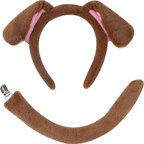 1 serre-tête chien dalmatien avec oreilles et queue, accessoire costume animalier pour vêtements chien (1/5)