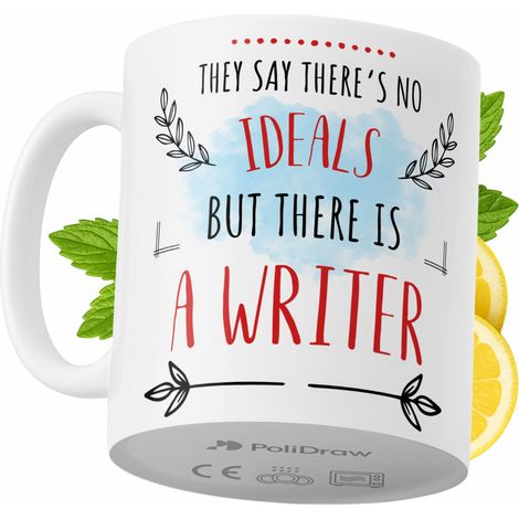 Lustige Kaffeetasse für Schriftsteller mit witzigem Textdesign – ideal für Geburtstage, Namenstage, Feiertage und besondere Anlässe. Hochwertige Tasse für Zuhause, Büro und Arbeit. Farbe: Weiß, 330 ml
