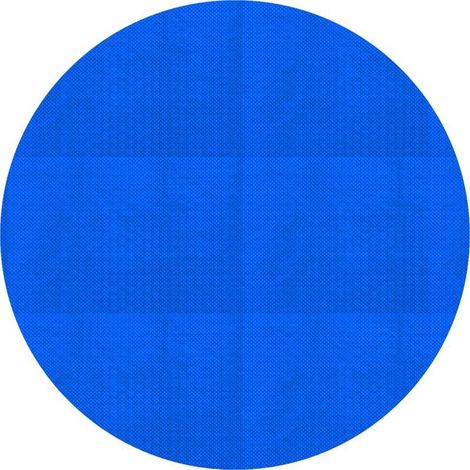 Bâche solaire pour piscine ronde – 366 cm, bleue, isolante thermique, épaisseur 400 µm, film bulle découpable, effet chauffant écologique, protection contre l’évaporation et la saleté (1/5)