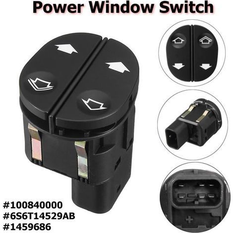 NEUFU 6 Broches Interrupteur De Fenêtre Electrique ABS Pour Ford Transit MK7 Connect-Ywey (1/5)