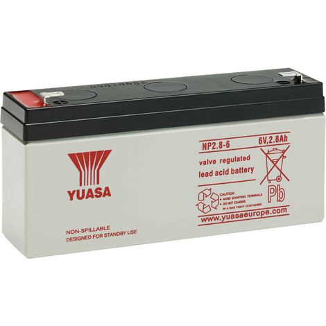 Batteria al piombo ermetica 6V 2,8Ah - Yuasa NP2.8-6