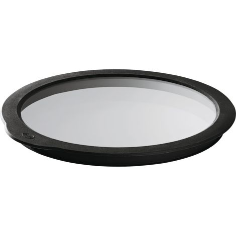Couvercle Fraîcheur en Verre avec Bord en Silicone - Couvre Tout Alimentaire pour Fermer Saladiers, Bols, Casseroles - Passe au Lave-Vaisselle, 16 cm (1/5)