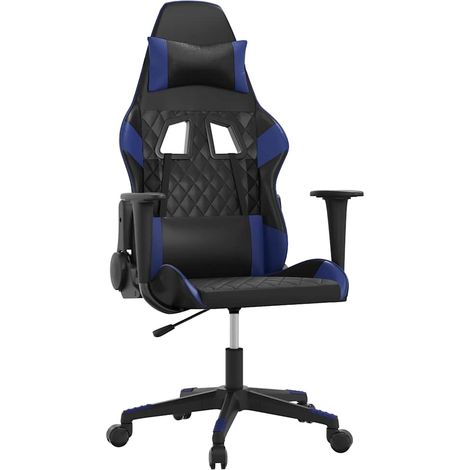 Maison Exclusive - Sedia da Gaming Nera e Blu in Similpelle (1/5)