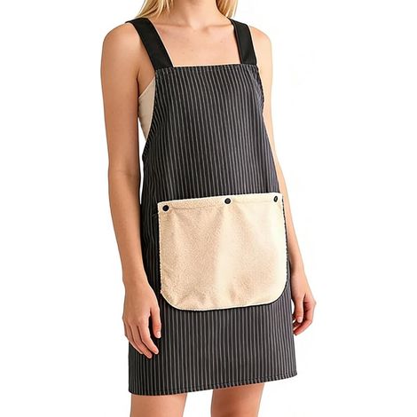 Set di 2 grembiuli da cucina  Grembiule regolabile, impermeabile e staccabile  Grembiule da cucina da donna, adatto per cucinare, per chef, progetti per ragazze, bar, giardinaggio, casa, interni, este (1/5)