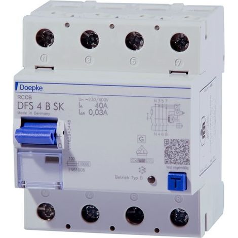 DOEPKE DFS4 080-4/0,03-B SK INTERRUPTEUR FI SENSIBLE AU COURANT CONTINU (1/2)