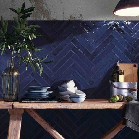 Faïence effet zellige 5x25cm – Grès cérame brillant – Boîte de 0,75m2 – Pour murs de salle de bain et cuisine – Bestile (1/3)